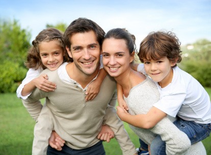 smiling family