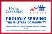 United Concordia and TriCare logos